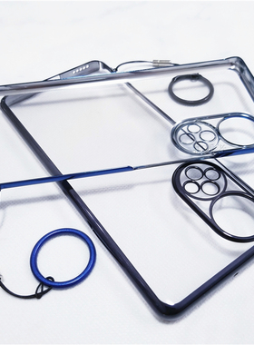 奢华电镀适用华为荣耀50Pro手机壳50镜头全包边保护超薄透明硬壳