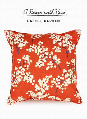 CASTLE GARDEN多色靠垫套 姜黄/浅蓝/苔黄/喜梢 45/50/60