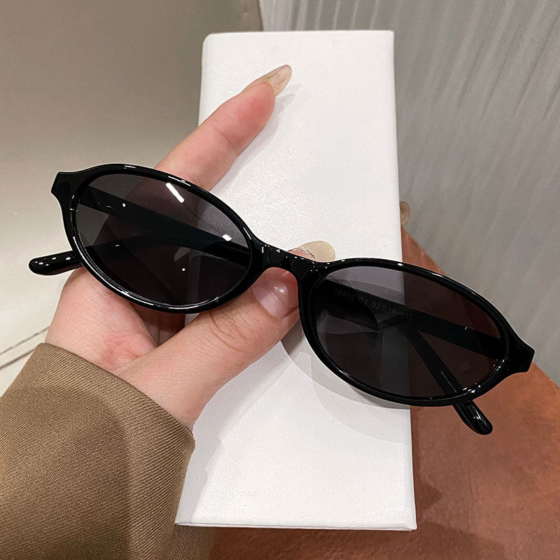 复古椭圆墨镜女防晒遮阳高级感2025新款小框小脸专用黑色太阳眼镜,ZIPPO/瑞士军刀/眼镜,太阳眼镜,淘宝优惠券,粉丝福利购,淘宝优惠卷