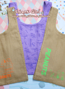 高品质！日单新款-SNOOPY 史努比 柔软棉麻 单肩购物袋-2个尺寸