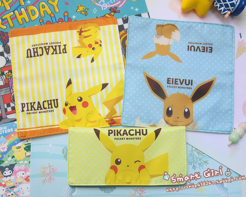 皮卡丘收纳袋皮卡丘口罩袋可爱