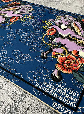 SSTD虎面兔系列创意地毯鞋墙家用潮流地毯圈绒TPR防滑卧室客厅