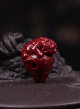 朱砂diy紫金砂貔貅三通佛头