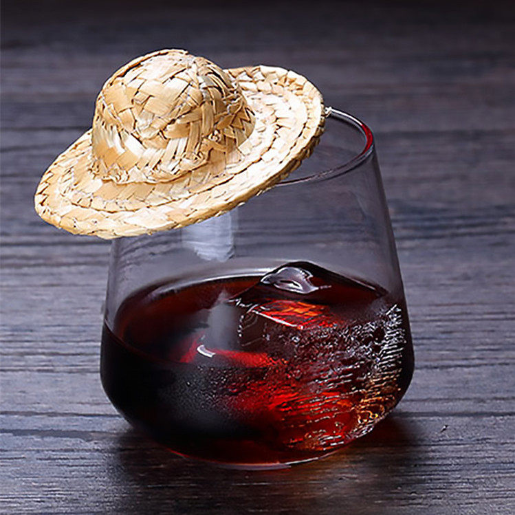 鸡尾酒 创意餐具盘饰 小草帽 盘饰 意境菜摆盘装饰品新中式菜饰品