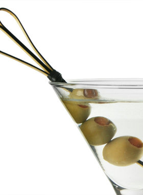 艺术竹签马天尼橄榄签创意盘饰菜肴装饰 冷菜果盘水果签 古扇签