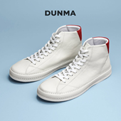 潮流马丁靴白色中帮鞋 高帮板鞋 真皮韩版 运动休闲鞋 子男 男2026新款