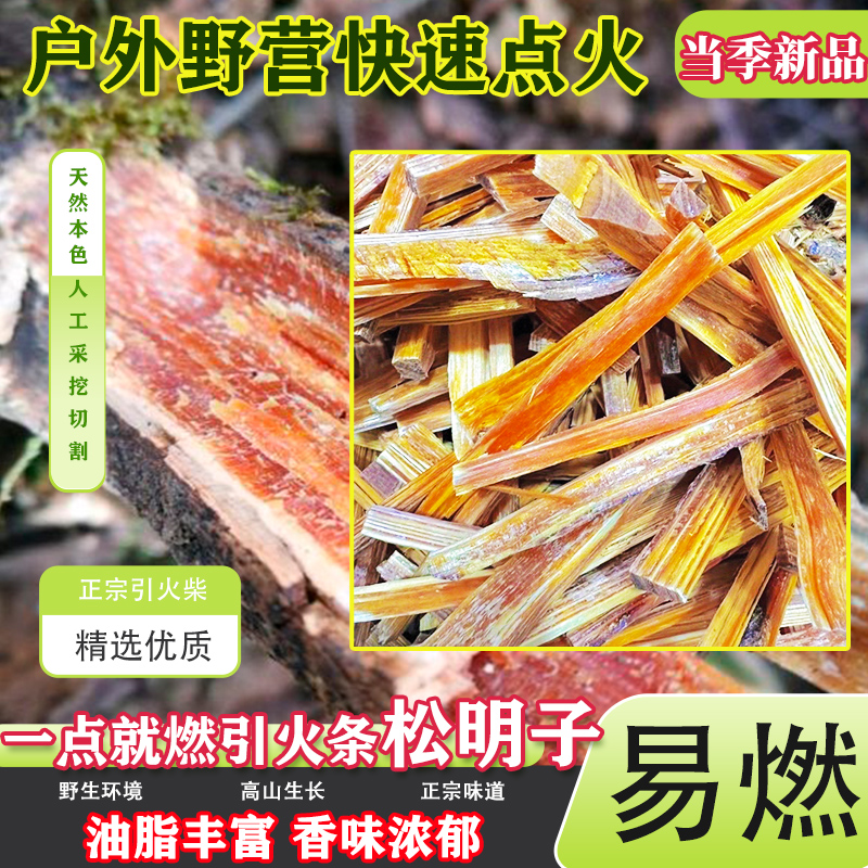 大巴山引火条柴烧烤生火条松明子
