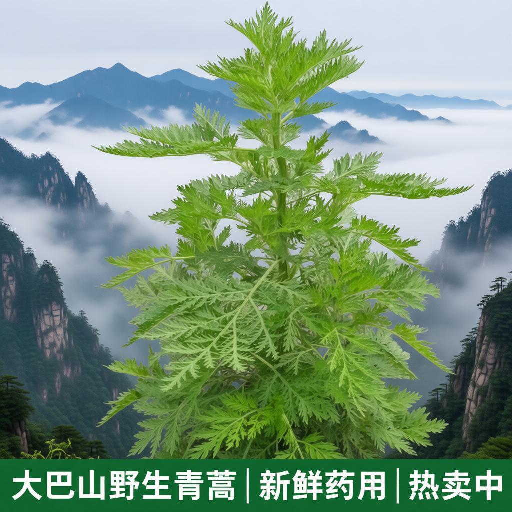 高山野生鲜蒿冷链保鲜青蒿苦蒿