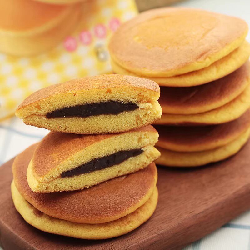 日本原装进口日吉红豆栗子抹茶味铜锣烧夹心糕点儿童网红点心食品