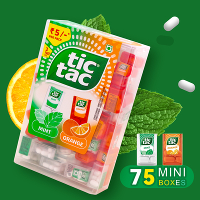 进口高端零食tictac嘀嗒糖礼盒装清新口气薄荷网红糖果口香糖休闲