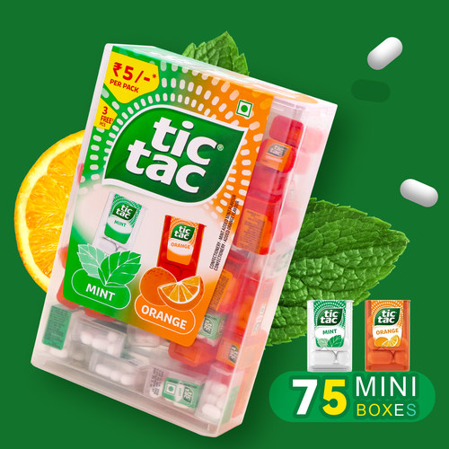 进口高端零食tictac嘀嗒糖礼盒装清新口气薄荷网红糖果口香糖休闲