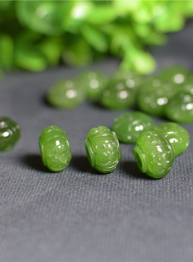 天然和田玉碧玉雕花玉坠挂坠饰品