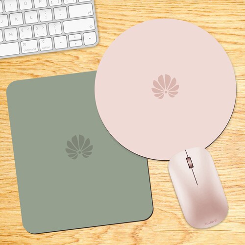 鼠标垫粉色绿色小号办公简约胶垫