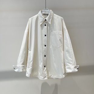 店艾诺丝2025冬季新款百搭得体风轻薄时尚翻领衬衫羽绒服AR004149