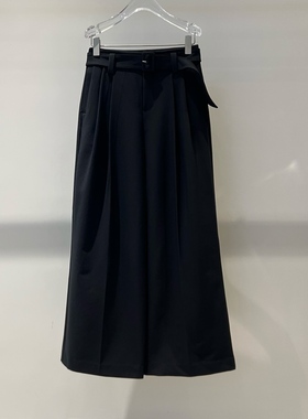 店艾诺丝2026早春新款显瘦通勤简约风高腰阔腿西装裤女BR301160