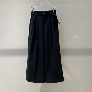 店艾诺丝2026早春新款显瘦通勤简约风高腰阔腿西装裤女BR301160