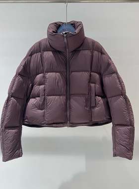 店艾诺丝2025冬季新款时尚百搭宽松显瘦立领短款羽绒服女AR004143