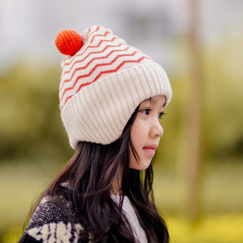 双层护耳针织套头帽高弹亲子同款