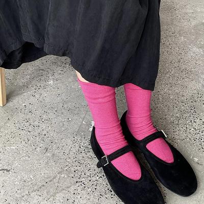 舒适干爽棉麻四季女袜