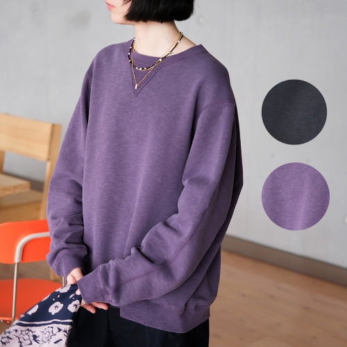 caicaicai手工水洗作旧套头卫衣