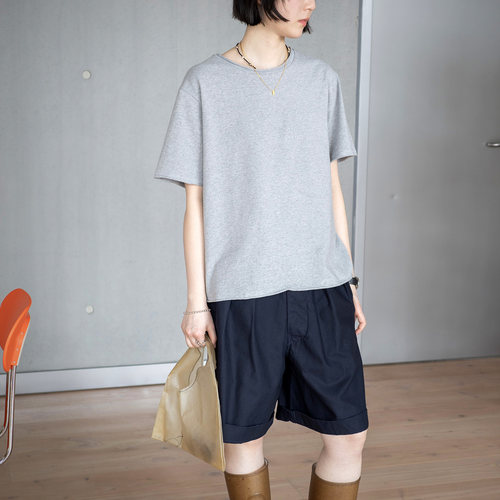 caicaica天竺棉显瘦短袖T恤