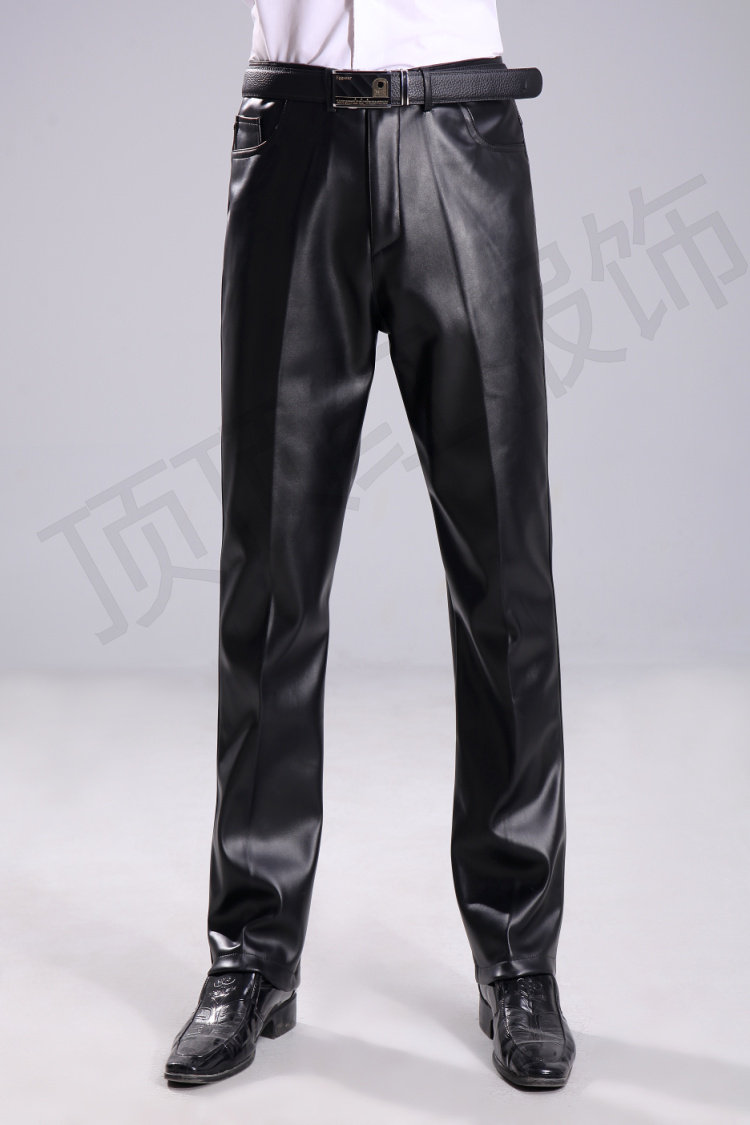 Pantalon cuir homme droit pour hiver - Ref 1488460 Image 5