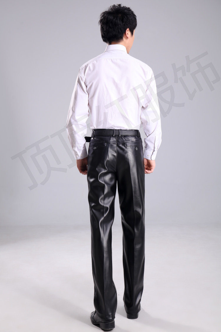 Pantalon cuir homme droit pour hiver - Ref 1488460 Image 4