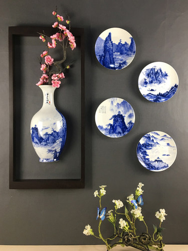 墙壁装饰品沙发背景墙装饰挂件墙上花盆壁挂房间布置进门墙面挂饰
