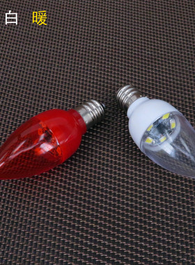 LED神台长明供佛莲花蜡烛红灯泡