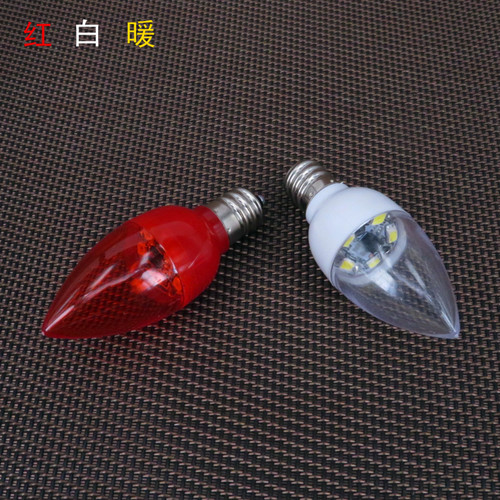LED神台长明供佛莲花蜡烛红灯泡