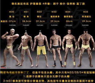 现货PHICEN TBLeague M31 无头钢骨肌肉高瘦型 1/6兵人包胶男素体