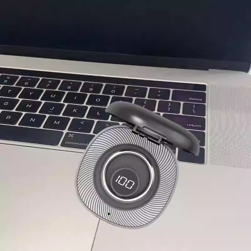 新品智能戒指LED充电仓显示电量