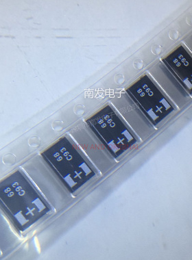 16TQC68M  SMD POSCAP 高分子钽电容 68UF 16V D3L ESR:50毫欧