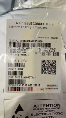 TJA1043TK/1 TJA1043TK/1Y 丝印TJA1043 高速CAN收发器IC HVSON14