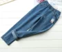 Quần kiểu chân thẳng Mùa xuân và mùa thu Người mẫu hoang dã Cô gái giặt quần jeans mềm Quần trẻ em phiên bản Hàn Quốc của quần co giãn - Quần quần áo trẻ em đẹp