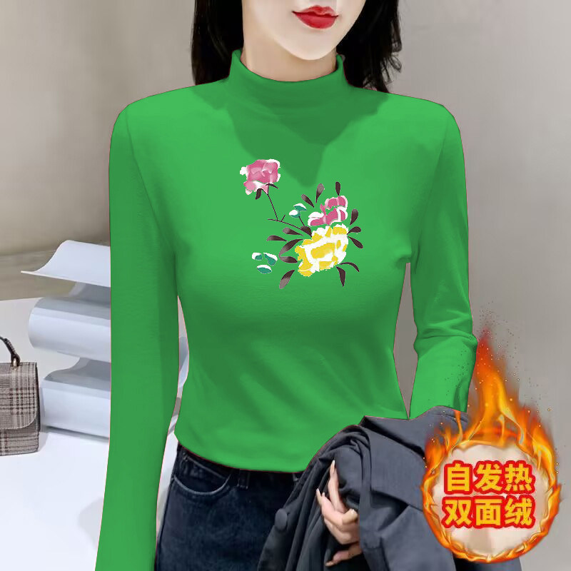 精致时尚高级感ins正肩显瘦遮肉舒适体恤潮保暖半高领设计打底衫,女装/女士精品,T恤,淘宝优惠券,粉丝福利购,淘宝优惠卷