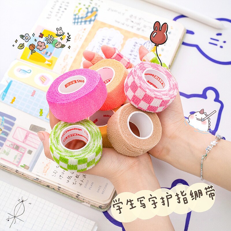 防茧自粘绷带 缠手指护指绷带学生写字运动 可爱手账文具胶带