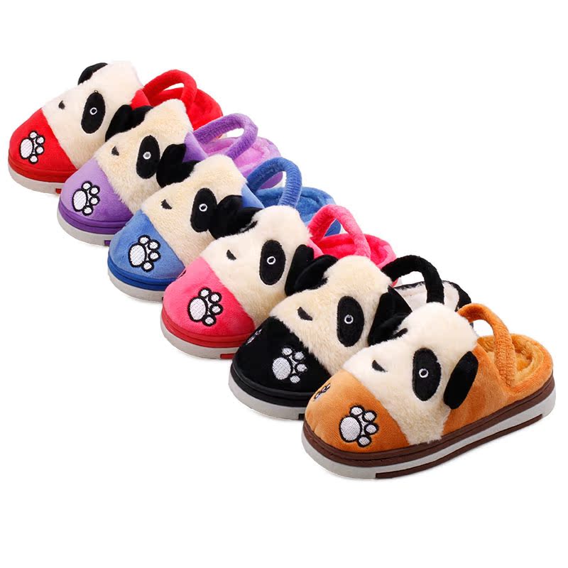 Chaussons enfants en suède pour hiver - semelle caoutchouc - Ref 1033166 Image 5