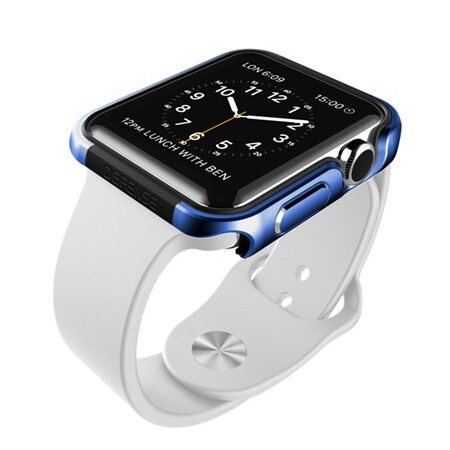 X-doria Apple Watch(42mm)保護殼Defense Edge刀鋒系列-金屬藍