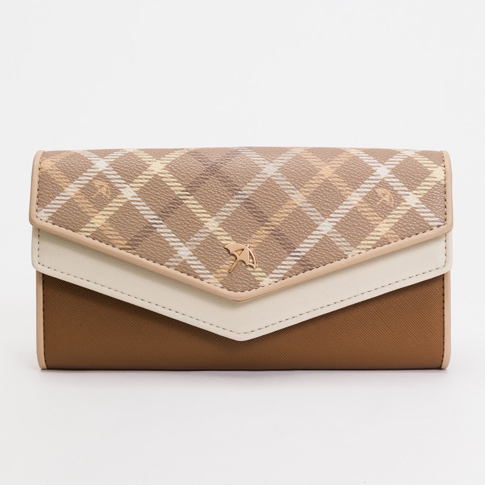 Arnold Palmer 格紋翻蓋長夾錢包 Refined系列