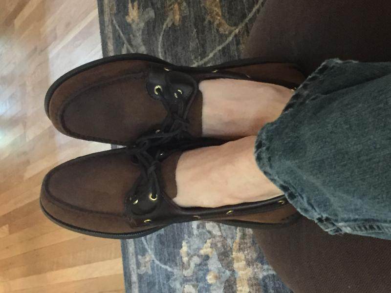 美国Sperry牛皮里外真皮吸汗软底帆船鞋男休闲皮鞋磨砂皮驾车鞋