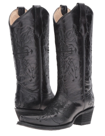 美国代购包邮corral boots女靴l5060头层牛皮切尔西靴尖头牛仔靴