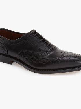美国产Allen Edmonds头层牛皮雕花商务正装皮鞋真皮德比牛津鞋男