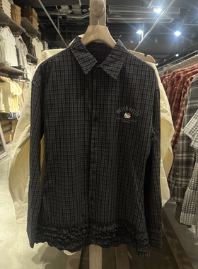 BASEMENT FG 国内北京BF正品代购格子长袖衬衫不支持退换