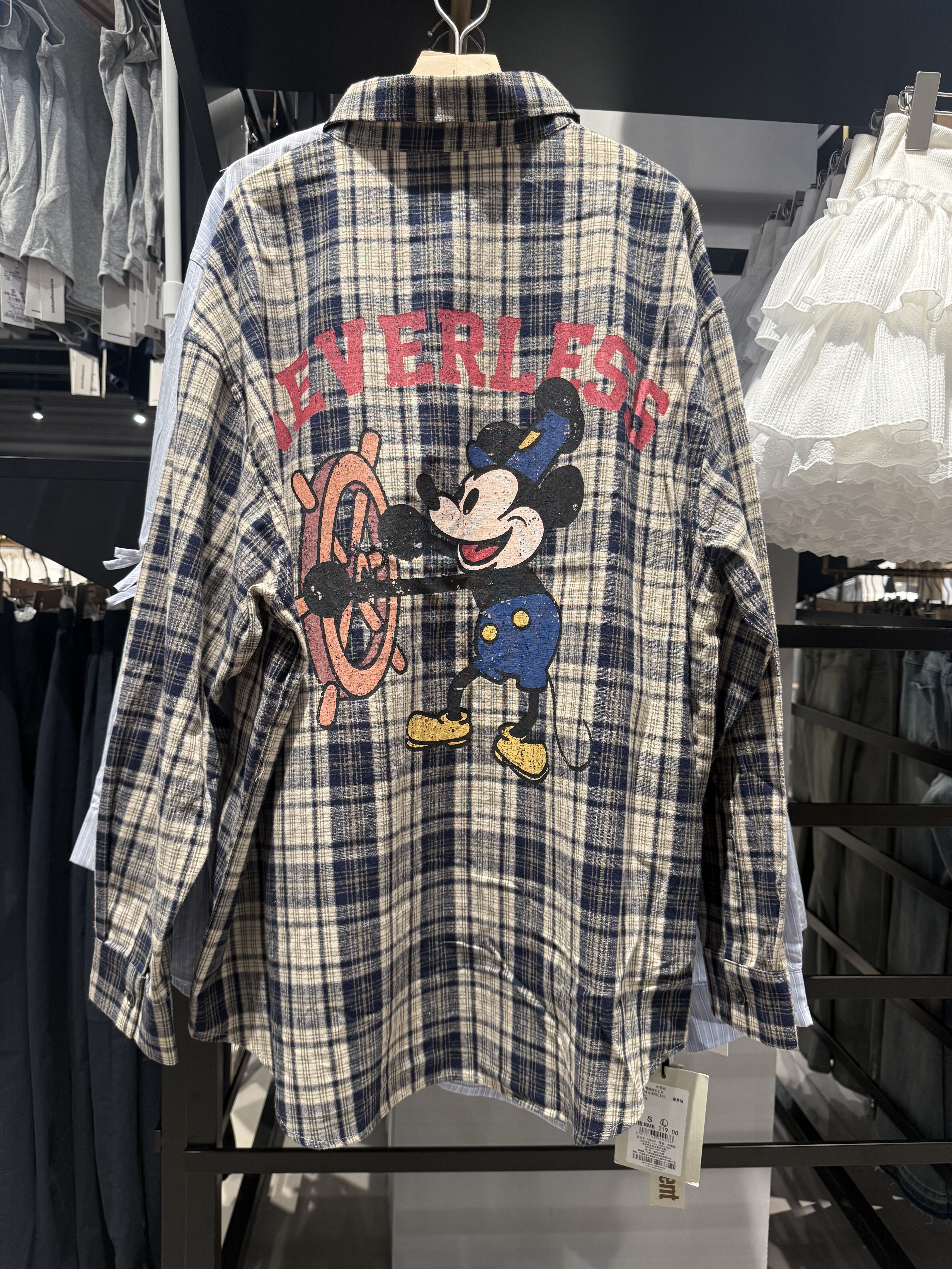 WM wmanagement国内正品代购长袖格子衬衫不支持退换