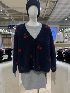 Twoi国内北京正品代购红樱桃毛织开衫不支持退换