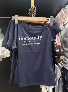 WM wmanagement国内正品代购斜肩短袖T恤不支持退换