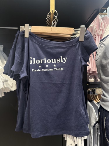 WM wmanagement国内正品代购斜肩短袖T恤不支持退换