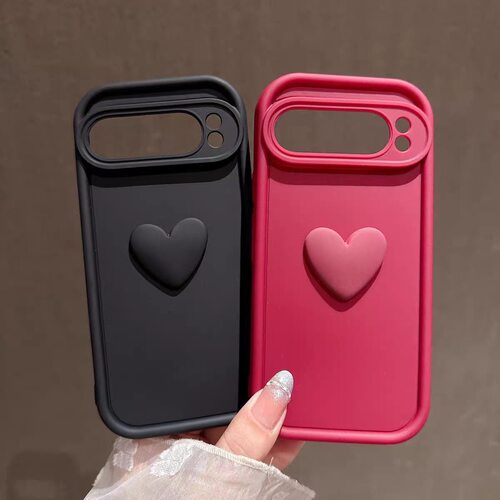 立体爱心适用于谷歌Pixel10proXL/10pro手机壳9proXL少女Google Pixel8pro保护套7pro软壳7A/8A/10/10pro