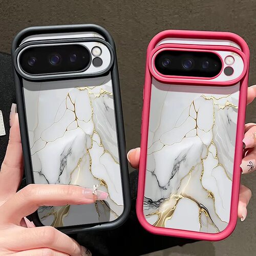 大理石纹适用于谷歌Pixel10proXL/10pro手机壳9proXL流沙Google Pixel8pro保护套7pro简约7A/8A/10/10pro